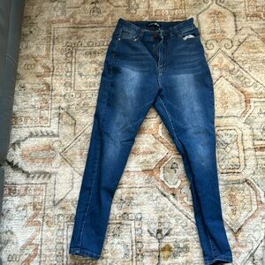 Dark blue skinny jeans